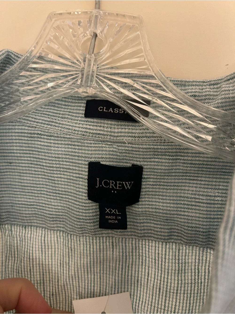 J. Crew Sky Blue Linen Relaxed Button-Down Shirt